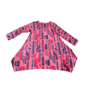 EUC Nally and Millie sweater tunic dress small measurements colorful beauty